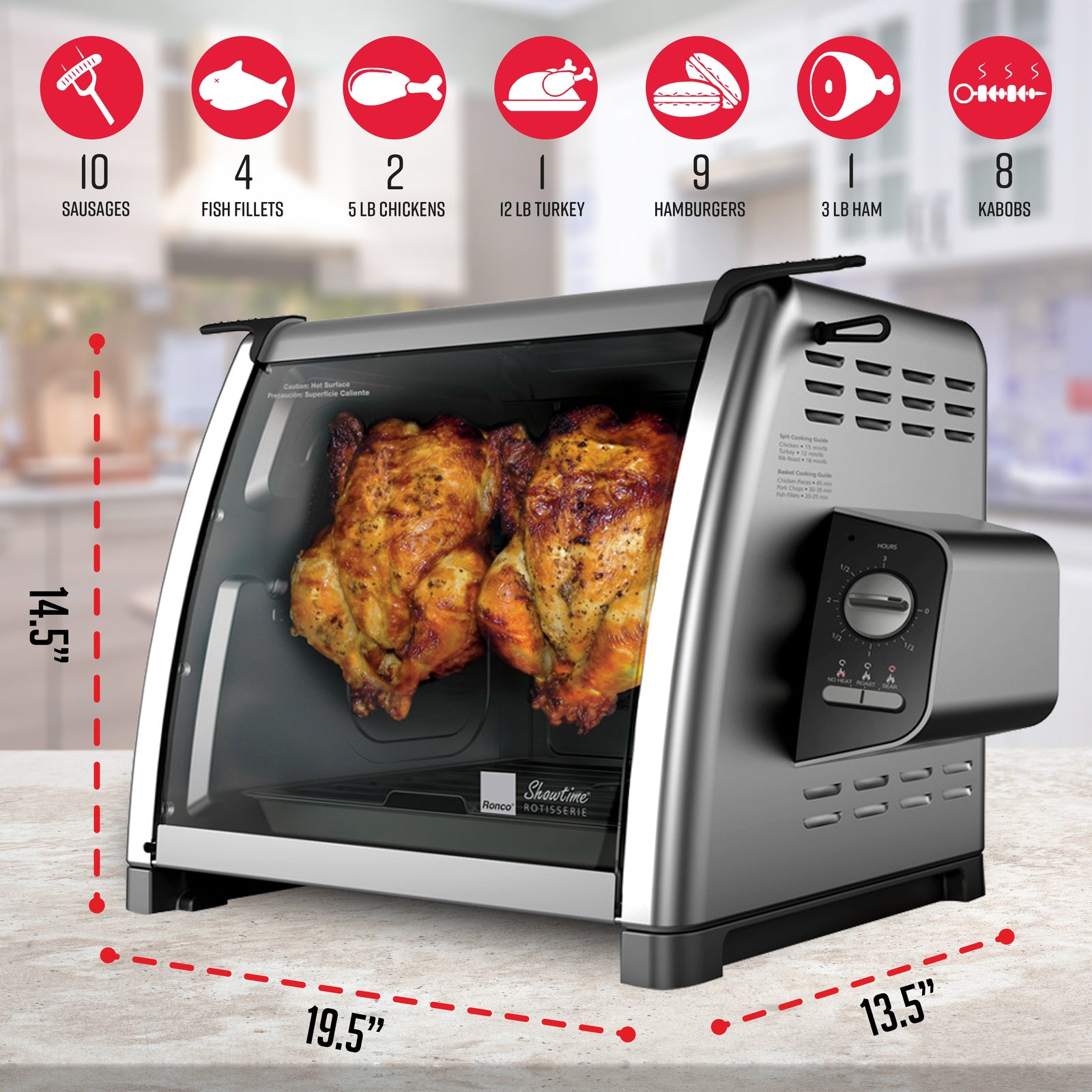 Ronco Showtime popular Compact Rotisserie & BBQ